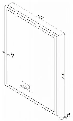Зеркало с подсветкой Continent Sevilla Led 60x80 с музыкальным блоком, с подогревом белый ЗЛП178
