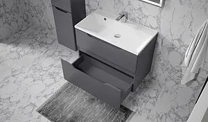 Тумба под умывальник подвесная Raval Wector 80 антрацит Wct.01.80/P/A/MD, 3