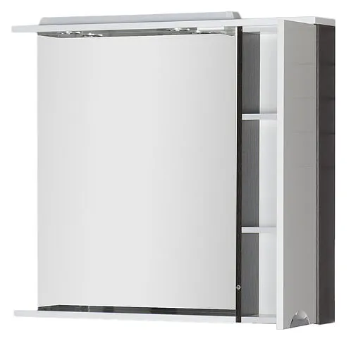 Шкаф-зеркало Aquanet Гретта 100 R белый/венге 00173996