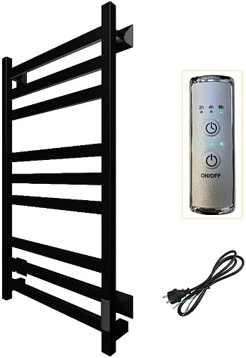 Полотенцесушитель электрический лесенка Тругор Пэк сп 21 кв 100х40 черный матовый ВГП