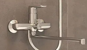 Смеситель для ванны с длинным изливом Osgard Dalalven хром 83223, 4