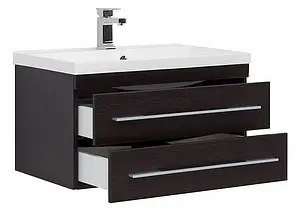 Тумба-умывальник подвесная Aquanet Нота 75 венге 00171488+00204118, 4