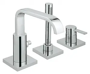 Смеситель на борт ванны на 3 отверстия Grohe Allure хром 19316000 Смеситель на борт ванны на 3 отверстия Grohe Allure хром 19316000, 1