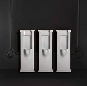 Писсуар напольный со скрытым подводом воды Kerasan Waldorf белый 413101, 3