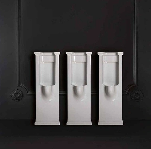 Писсуар напольный со скрытым подводом воды Kerasan Waldorf белый 413101