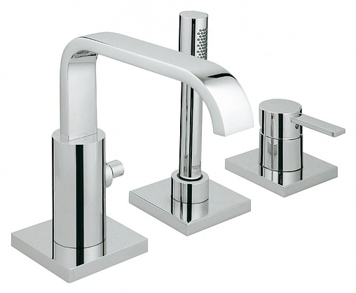 Смеситель на борт ванны на 3 отверстия Grohe Allure хром 19316000