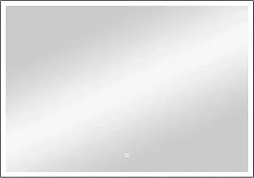 Зеркало с подсветкой Continent Frame Black Led 100x70 чёрный ЗЛП188
