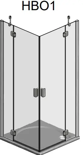 Душевое ограждение 1100x1100мм прозрачное стекло Roltechnik Hitech Line HBO1+HBO1/1100*1100 284-1100000-06-02+284-1100000-06-02 Душевое ограждение 1100x1100мм прозрачное стекло Roltechnik Hitech Line HBO1+HBO1/1100*1100 284-1100000-06-02+284-1100000-06-02, 2