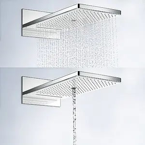 Лейка верхнего душа Hansgrohe Rainmaker Select 580 3jet белое стекло/хром 24001400, 4