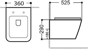 Унитаз подвесной безободковый Aquanet Tavr 2.0 Rimless белый Tavr 2.0 W Унитаз подвесной безободковый Aquanet Tavr 2.0 Rimless белый Tavr 2.0 W, 2