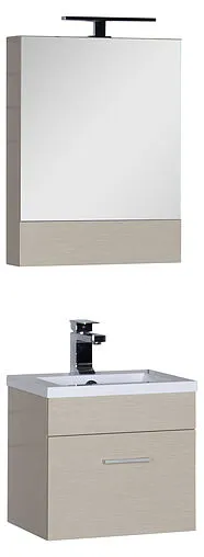 Шкаф-зеркало Aquanet Нота 50 L светлый дуб 00172681