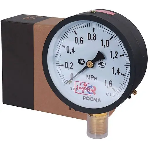 Манометр радиальный Росма ТМ-510Р.00 100мм 16 бар ½&quot; 00000006833
