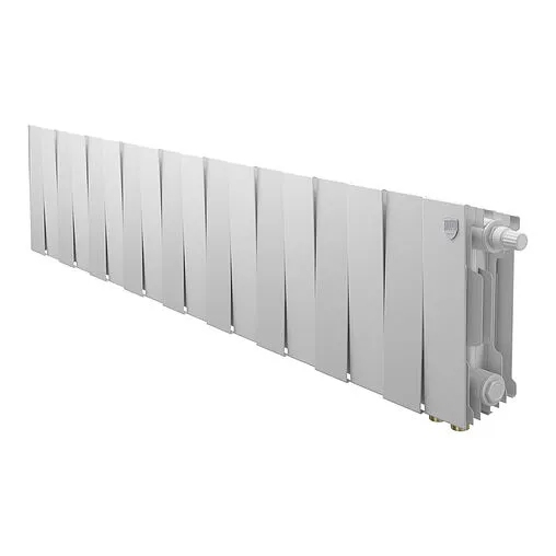 Радиатор биметаллический 18 секций нижнее правое подключение Royal Thermo PianoForte 200 VR80 Bianco Traffico RTPWVR803020018