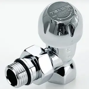 Вентиль терморегулирующий угловой ½&quot; в/н Tiemme хром 3300016, 1
