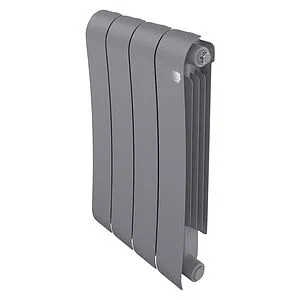 Радиатор биметаллический 4 секций Royal Thermo Infinity 500 Silver Satin RTINSS5004 Радиатор биметаллический 4 секций Royal Thermo Infinity 500 Silver Satin RTINSS5004, 1
