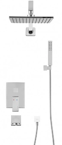 Душевая система со смесителем для ванны Swedbe Platta хром 5546