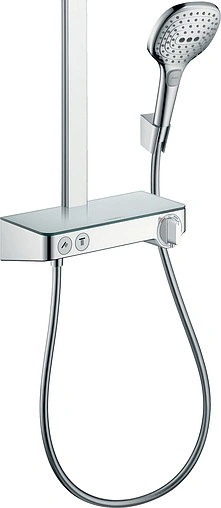 Душевая система с термостатом для душа Hansgrohe Raindance Select E 300 2jet хром 27126000