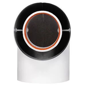 Колено стартовое коаксиальное Ø 60/100мм (алюм.) Royal Thermo RTF07.060, 4