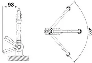 Смеситель для кухни Blanco Tradon satin gold 526688 Смеситель для кухни Blanco Tradon satin gold 526688, 3