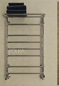 Полотенцесушитель водяной лесенка Terminus Полка П8 500х796 полированная сталь 4670030723161, 3