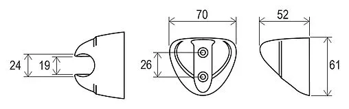 Держатель ручного душа Ravak 610.00 хром X07P010