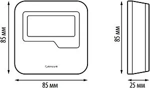 Беспроводной комнатный терморегулятор ZigBee Salus SMART HOME белый HTRS-RF(30) Беспроводной комнатный терморегулятор ZigBee Salus SMART HOME белый HTRS-RF(30), 2