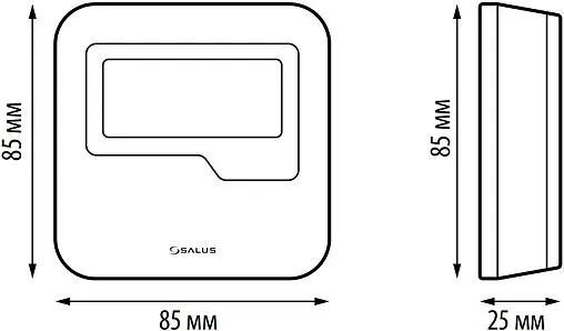 Беспроводной комнатный терморегулятор ZigBee Salus SMART HOME белый HTRS-RF(30)