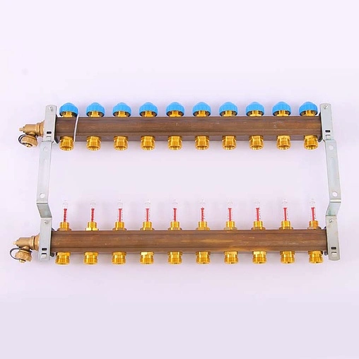 Группа коллекторная с расходомерами 10 отводов 1&quot;в/в x ¾&quot;ек Watts HKV/T 10004204