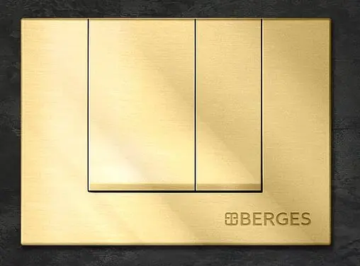 Клавиша смыва для унитаза BERGES Novum S9 040049 золото