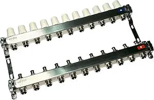 Группа коллекторная без расходомеров 11 отводов 1&quot;в/в x ¾&quot;ек Uni-fitt OPTIMAL 451B4311.RU, 4