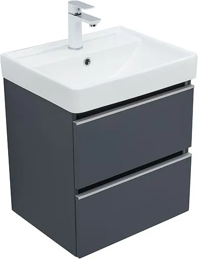 Тумба-умывальник подвесная Aquanet Вега 50 маренго 00329588+00301802