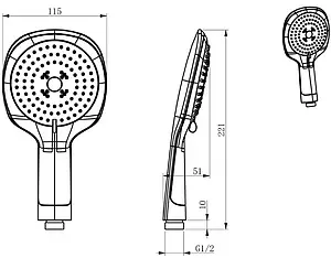 Смеситель для ванны D&K Berlin Steinbeis белый/хром DA1433516 Смеситель для ванны D&K Berlin Steinbeis белый/хром DA1433516, 5