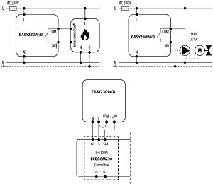 Проводной комнатный терморегулятор 230В ENGO черный EASY-230B, 5