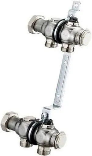 Группа коллекторная распределительная 2 отвода 1&quot;нг x ¾&quot;ек Oventrop Multidis SH 1407152