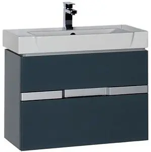 Тумба-умывальник Aquanet Виго 80 сине-серый 00183364+00170591 Тумба-умывальник Aquanet Виго 80 сине-серый 00183364+00170591, 1