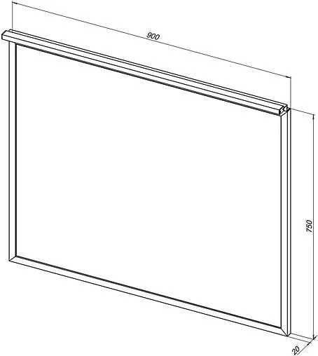 Зеркало с подсветкой Allen Brau Priority 75x90 чёрный браш 1.31016.BB