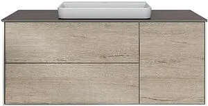 Тумба-умывальник подвесная Kerama Marazzi Plaza Modern 120 белый/дуб Орегон PLB.M.120.3\OAK.O+ Тумба-умывальник подвесная Kerama Marazzi Plaza Modern 120 белый/дуб Орегон PLB.M.120.3\OAK.O+, 1