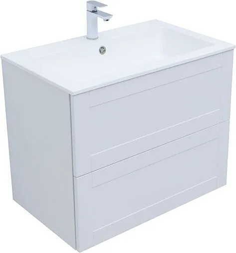 Тумба под умывальник подвесная Aquanet Терра 80 белый матовый 00313234
