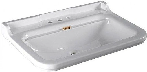 Раковина Kerasan Waldorf 80 белый 4141K1bi/cr*3 Раковина Kerasan Waldorf 80 белый 4141K1bi/cr*3