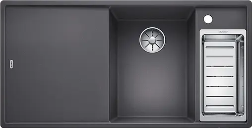 Мойка кухонная Blanco Axia III 6 S-F 100 R (доска ясень) тёмная скала 523484 Мойка кухонная Blanco Axia III 6 S-F 100 R (доска ясень) тёмная скала 523484