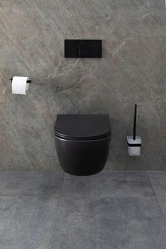 Унитаз подвесной безободковый Allen Brau Priority черный матовый 4.31001.31