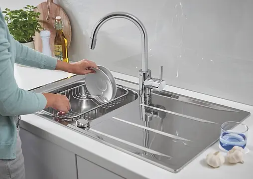 Мойка кухонная Grohe К400-86 нержавеющая сталь 31566SD0