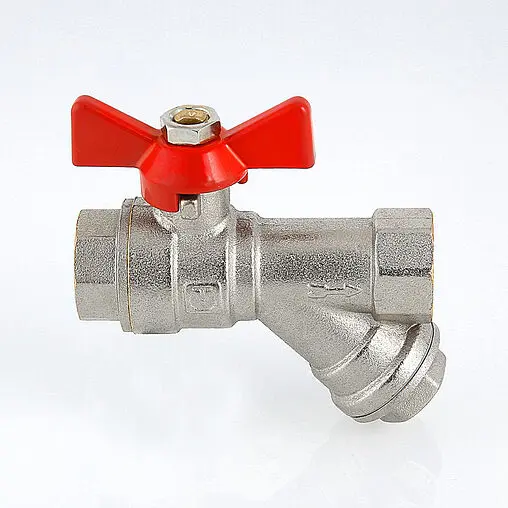 Кран шаровый с фильтром ½&quot;в x ½&quot;в Valtec Combi VT.293.N.04