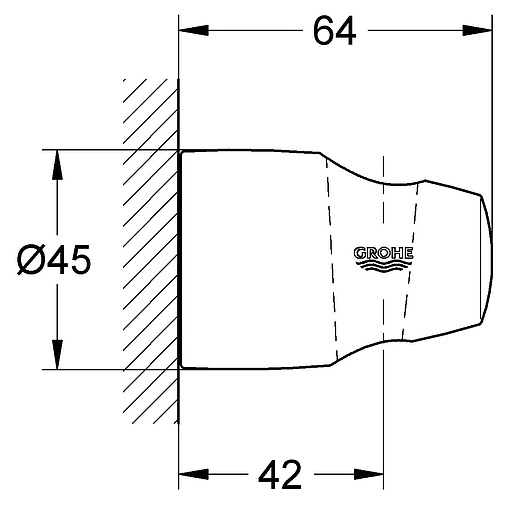 Держатель ручного душа Grohe Movario хром 28403000
