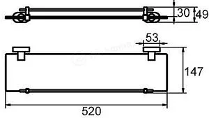 Полка Milardo Solomon хром SOLSMG0M44 Полка Milardo Solomon хром SOLSMG0M44, 2