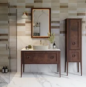 Шкаф-пенал напольный Kerama Marazzi Plaza Classic Neo 45.8 орех PL.CN.175\NUT.M, 3