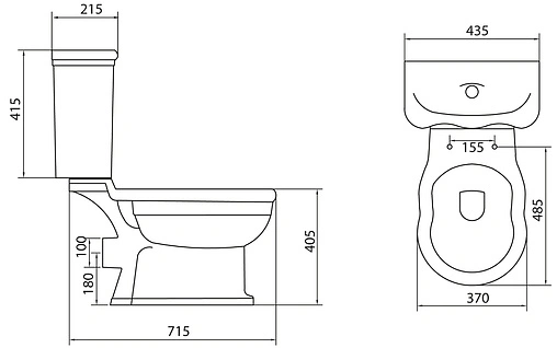 Унитаз-компакт безободковый BelBagno Boheme P-trap белый BB115CPR+BB115T Унитаз-компакт безободковый BelBagno Boheme P-trap белый BB115CPR+BB115T