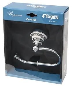 Держатель туалетной бумаги Fixsen Bogema хром/белый с рисункомFX-78510A Держатель туалетной бумаги Fixsen Bogema хром/белый с рисункомFX-78510A, 2