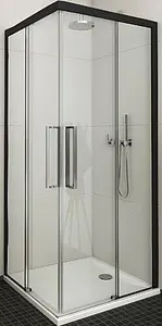 Душевая дверь 1000мм прозрачное стекло Roltechnik Exclusive Line ECS2/1000 black elox P 560-100000P-05-02, 1