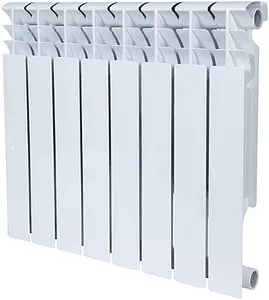 Радиатор биметаллический 8 секций Rommer Plus Bm 500 RBM-3210-050008, 1